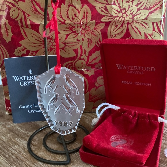 Waterford Crystal Other - Vintage Waterford Crystal “12 Days of Christmas” series, 1987 Four Calling Birds